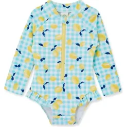 Little Me Baby Swimming Clothes*- Baby Girl Lemon Rashguard Blue