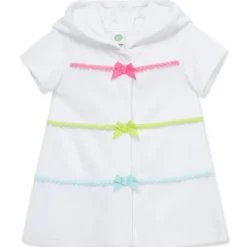 Little Me Baby Swimming Clothes*- Baby Girl Multicolor Swim Coverup, White