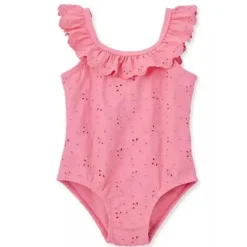 Little Me Baby Swimming Clothes*- Baby Girl Pink Eyelet Swimsuit