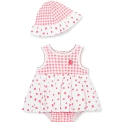 Little Me Baby Sets*- Baby Girl Strawberries Popover & Hat