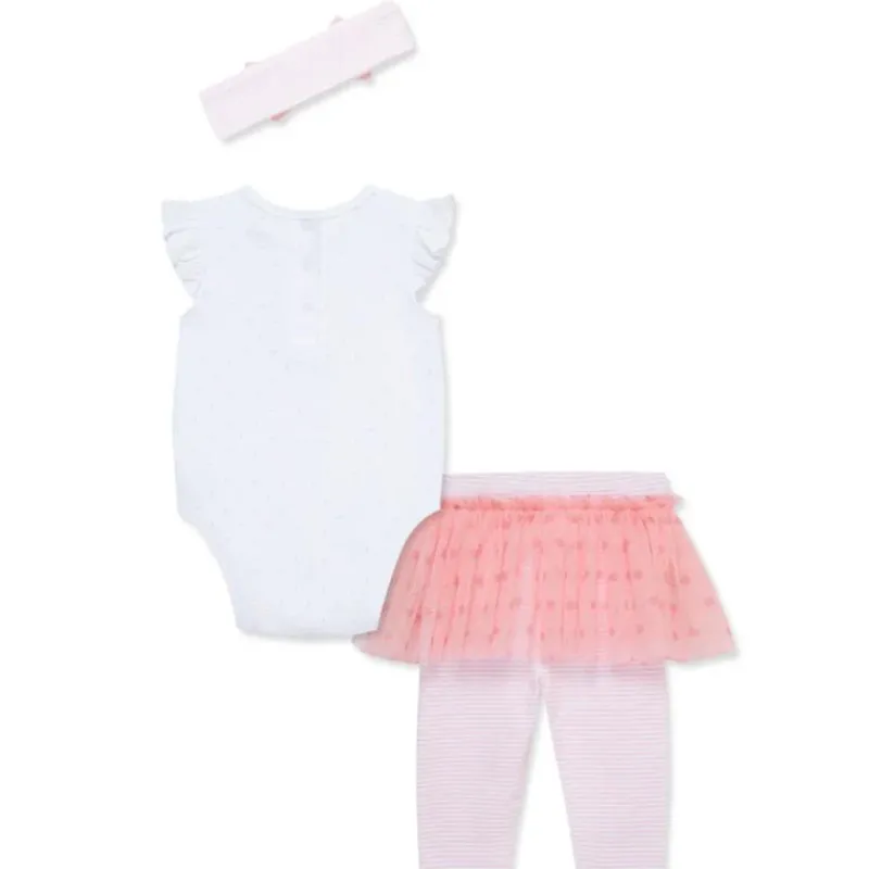 Little Me Baby Sets*- Baby Girl Strawberry Check Set Infant,Tunic W/Leggings