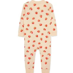 Little Me Baby One-Pieces*- Baby Girl Strawberry Zip Front, Pink