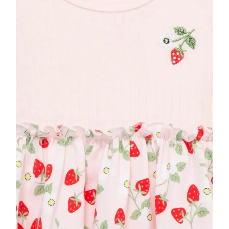 Little Me Baby Sets*- Baby Girl Strawberries Bsuit Dress, Pink