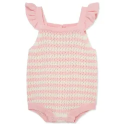 Little Me Baby Sets*- Baby Girl Striped Bubble, Pink