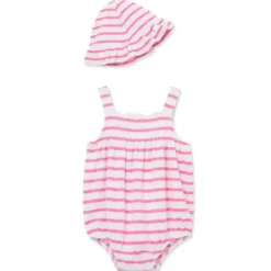 Little Me Baby Sets*- Baby Girl Striped Bubble Hat, Pink