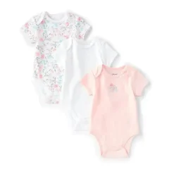 Little Me Baby Onesies & Bodysuits*- Baby Girls Floral Spray 3 Pk Bodysuit
