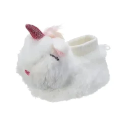 Little Me Baby Shoes*- Baby Ivory Faux Fur Unicorn, 0/6M