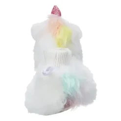 Little Me Baby Shoes*- Baby Ivory Faux Fur Unicorn, 0/6M