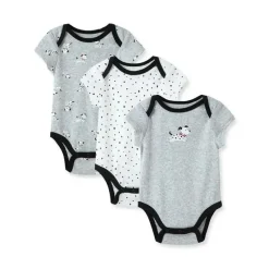 Little Me Baby Onesies & Bodysuits*- Dalmatian 3Pk Bodysuits, Gray