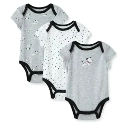 Little Me Baby Onesies & Bodysuits*- Dalmatian 3Pk Bodysuits, Gray, 9M