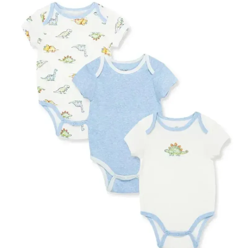 Little Me Baby Onesies & Bodysuits*- Dinomite 3Pk Bodysuits, Ivory Multi