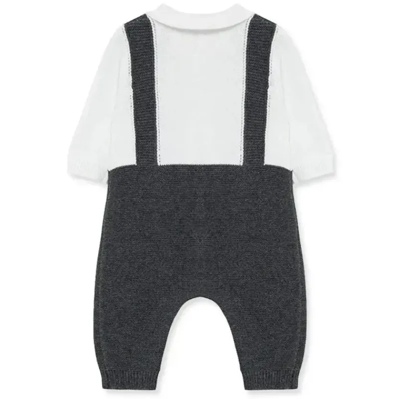 Little Me Baby One-Pieces*- Dressy Coverall, Grey