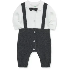 Little Me Baby One-Pieces*- Dressy Coverall, Grey 9M