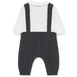 Little Me Baby One-Pieces*- Dressy Coverall, Grey 9M