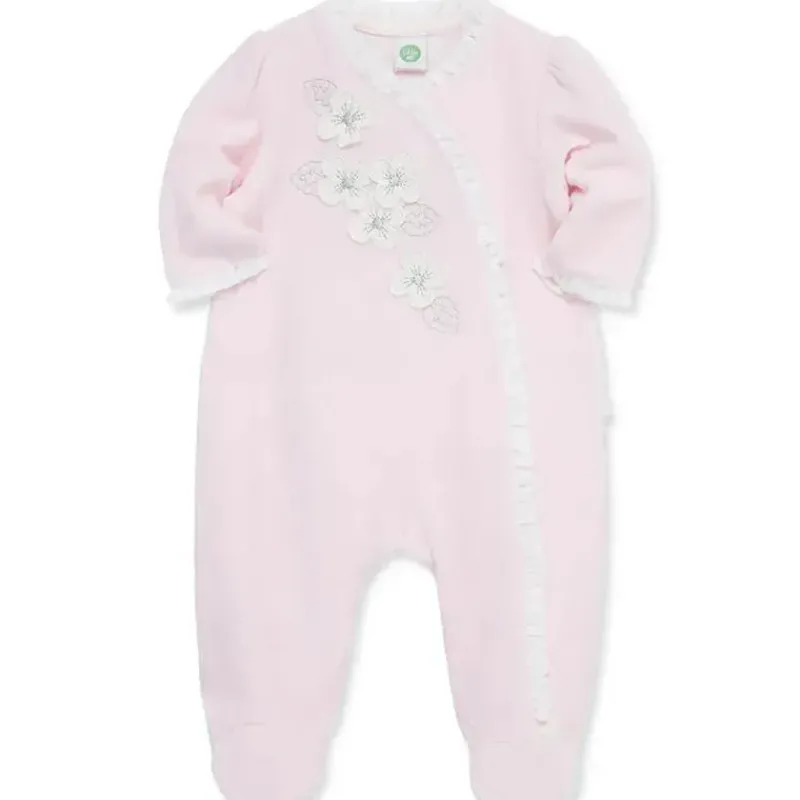 Little Me Baby One-Pieces*- Flowers Footie, Pink