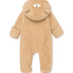Little Me Baby One-Pieces*- Fuzzy Bear Pram, Tan