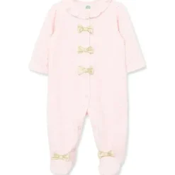 Little Me Baby One-Pieces*- Gold Dot Footie, Pink