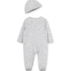 Little Me Baby Sets*- Moon & Stars Footie, Grey