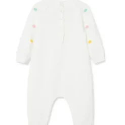 Little Me Baby One-Pieces*- Pastel Dots Coverall, Ivory