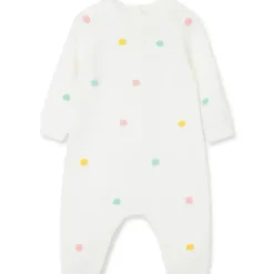 Little Me Baby One-Pieces*- Pastel Dots Coverall, Ivory