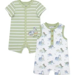 Little Me Baby Sets*- 2Pk Baby Boy Dinos Rompers