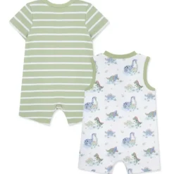 Little Me Baby Sets*- 2Pk Baby Boy Dinos Rompers
