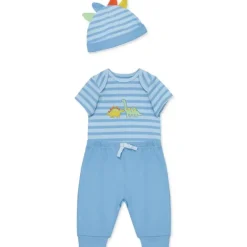 Little Me Baby Sets*- 3Pk Baby Boy Dinos Bodysuit & Pant Set