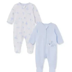 Little Me Baby Sleepwear*- 2Pk Baby Boys Magic Safari Footies