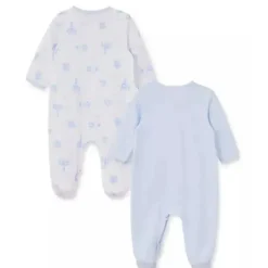 Little Me Baby Sleepwear*- 2Pk Baby Boys Magic Safari Footies