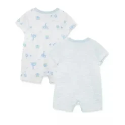 Little Me Baby Sets*- 2Pk Baby Boys Safari Rompers