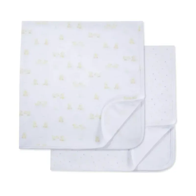 Little Me Blankets & Quilts*- 2Pk Baby Ducks Receiving Blankets