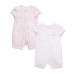 Little Me Baby One-Pieces*- 2Pk Baby Girl Romper Tulips
