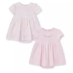 Little Me Baby Sets*- 2Pk Baby Girl Sweet Posy Bodysuit Dress