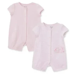 Little Me Baby Sets*- 2Pk Baby Girls Bunnies Rompers