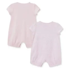Little Me Baby Sets*- 2Pk Baby Girls Bunnies Rompers