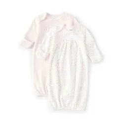 Little Me Baby Sleepwear*- 2Pk Baby Girls Long-Sleeve Solid/Printed Gown