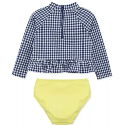 Little Me Baby Swimming Clothes*- 2Pk Baby Girls Gingham Rashguard Swim Set