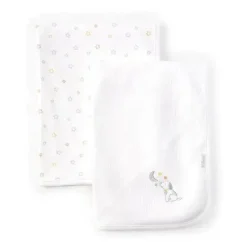 Little Me Blankets & Quilts*- 2Pk Baby Puppy Moon Receiving Blankets Set