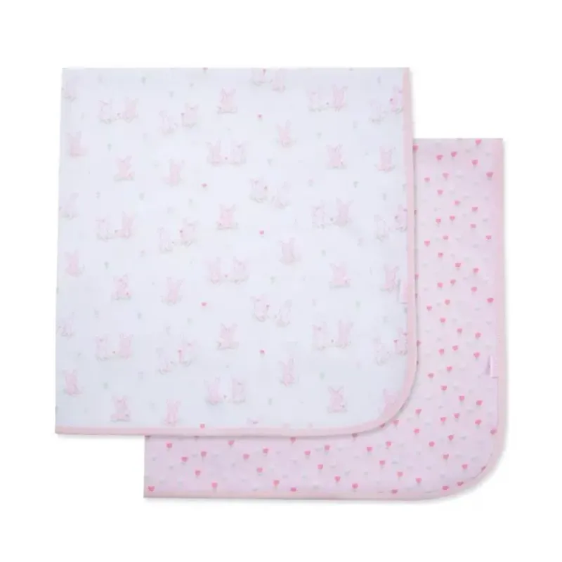 Little Me Blankets & Quilts*- 2Pk Cuddly Receiving Blankets
