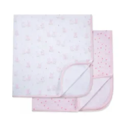 Little Me Blankets & Quilts*- 2Pk Cuddly Receiving Blankets