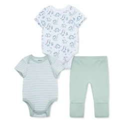 Little Me Baby Sets*- 3Pk Dino Baby Bodysuit & Pant Set, Green