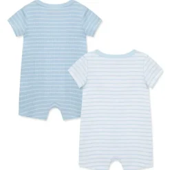 Little Me Baby One-Pieces*- 2Pk Safari Baby Boy Romper Blue