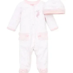 Little Me Baby Sets*- Prima Ballerina Footie/Hat, White/Pink