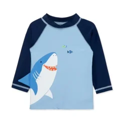 Little Me Baby Swimming Clothes*- Shark Long Sleeve Rashguard, Blue