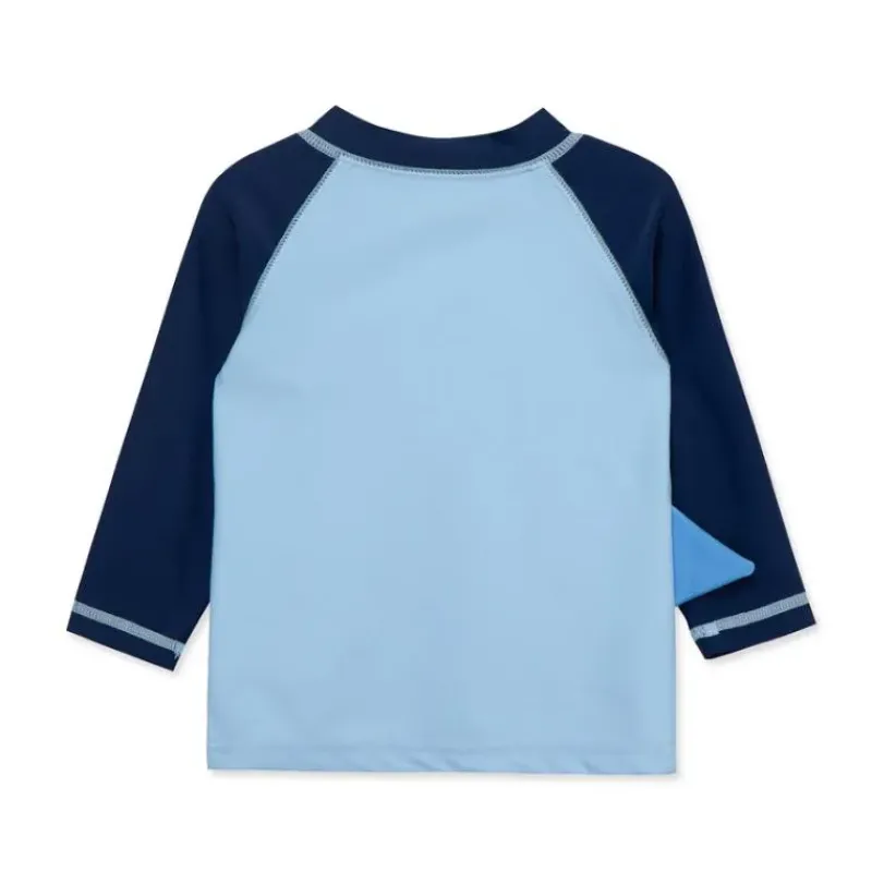Little Me Baby Swimming Clothes*- Shark Long Sleeve Rashguard, Blue