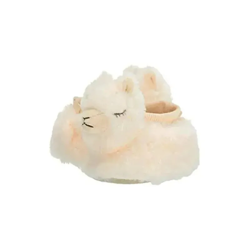 Little Me Baby Shoes*- Vanilla Cream Faux Fur Llama, 0/6M