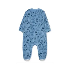 Little Me Baby Onesies & Bodysuits*- Woodland Print Footie, Blue