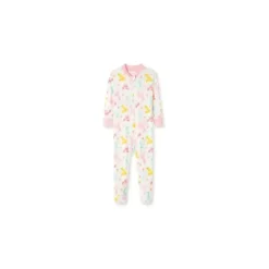 Little Me Baby One-Pieces*- Woodland Zip Front One Piece, Pink