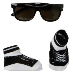 Little Me Sunglasses*Black Sunglasses With Matching Sneaker Booties
