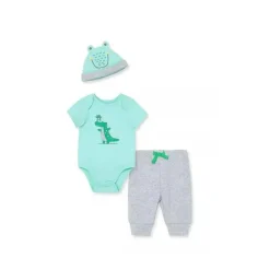 Little Me Baby Sets*Gator Bodysuit Pant - Grey